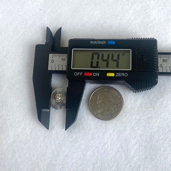 VTG Sterling Silver 925 Very Dainty Oval Shadowbox Turquoise Stud Earrings - Picture 15 of 16